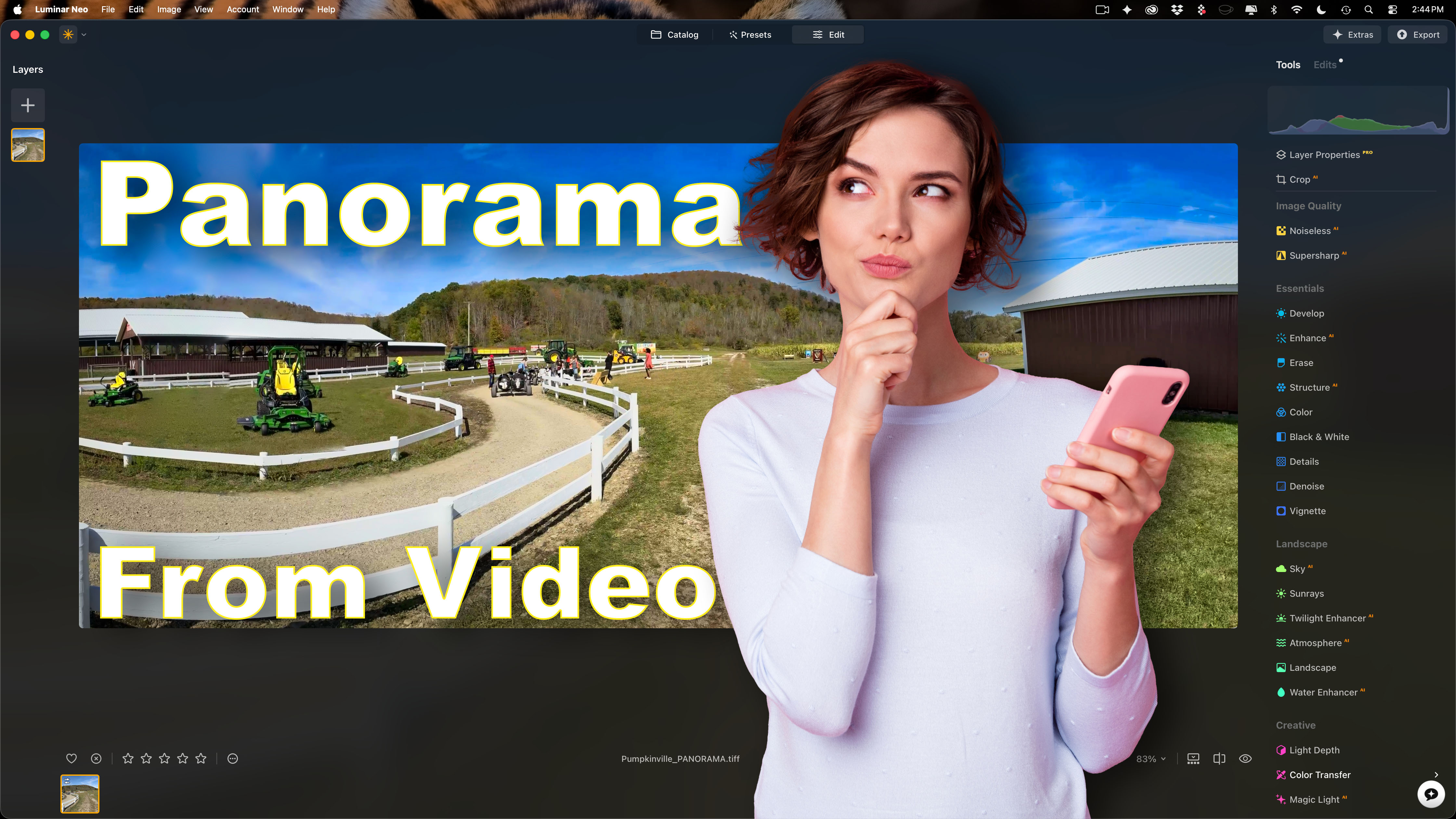 Wait You Can Do This? Create Panoramas from Video Clips