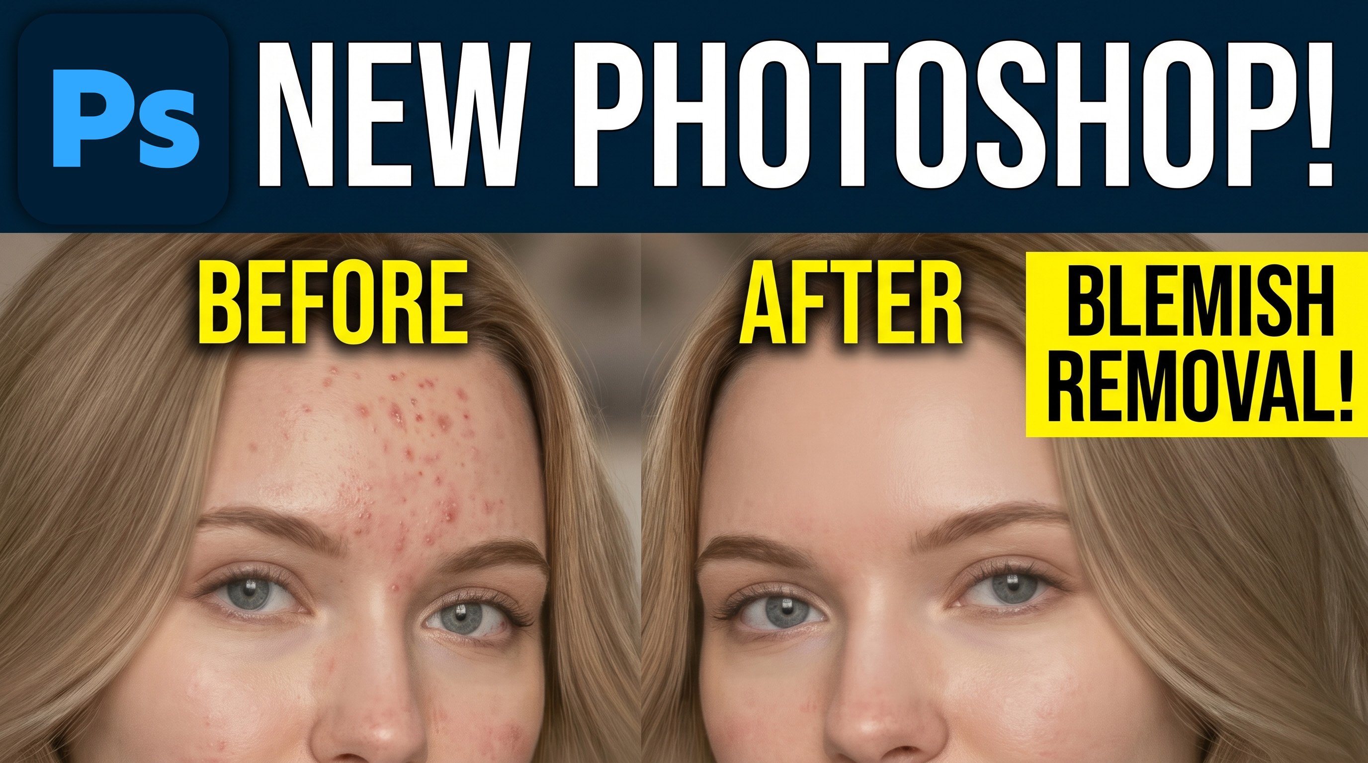 Photoshop’s NEW AI Blemish Removal Tool is CRAZY Good!