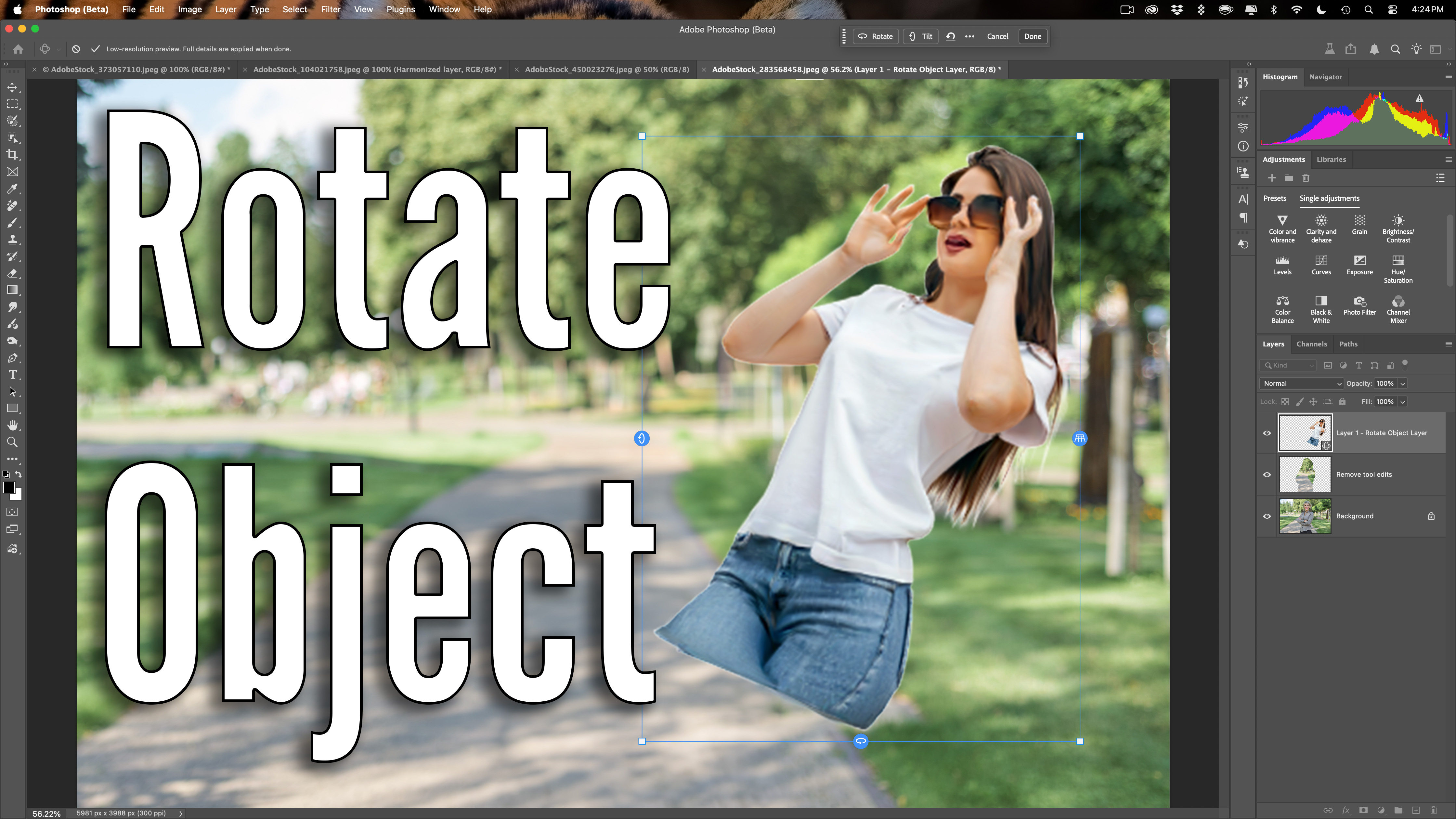 The NEW Rotate Object in PHOTOSHOP!